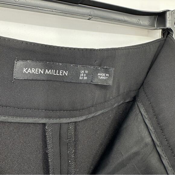$11SALE!!! Karen Millen Black Classic Straight Pants Size US6 - Picture 5 of 6